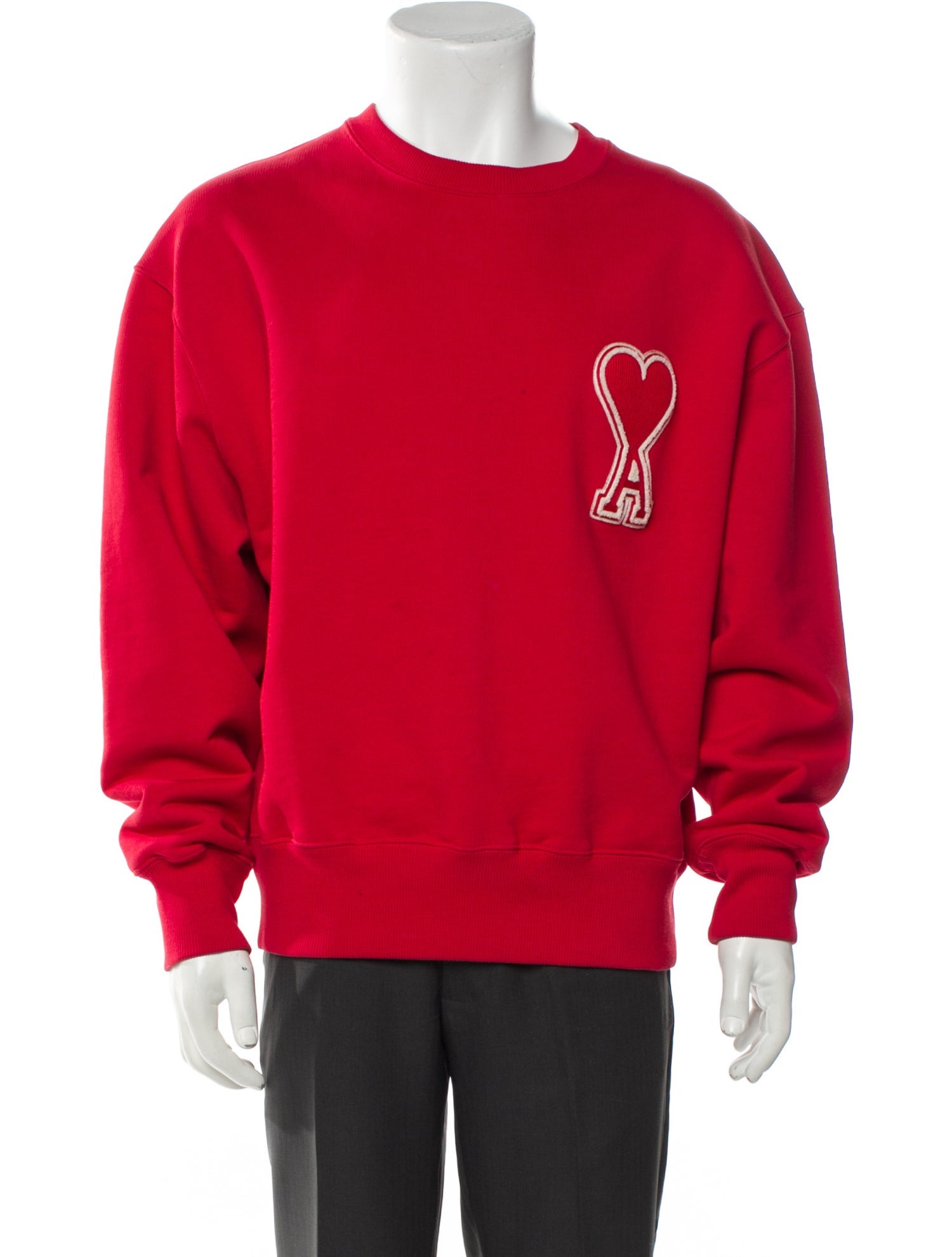 AMI Alexandre Mattiussi Graphic Print Crew Neck Sweatshirt