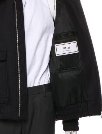 AMI Alexandre Mattiussi Wool Bomber Jacket