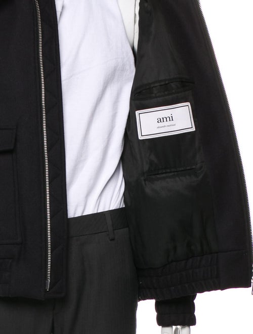 AMI Alexandre Mattiussi Wool Bomber Jacket