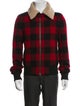 AMI Alexandre Mattiussi Wool Plaid Print Utility Jacket
