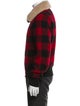 AMI Alexandre Mattiussi Wool Plaid Print Utility Jacket