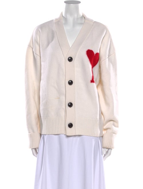 AMI Alexandre Mattiussi Virgin Wool Graphic Print Sweater