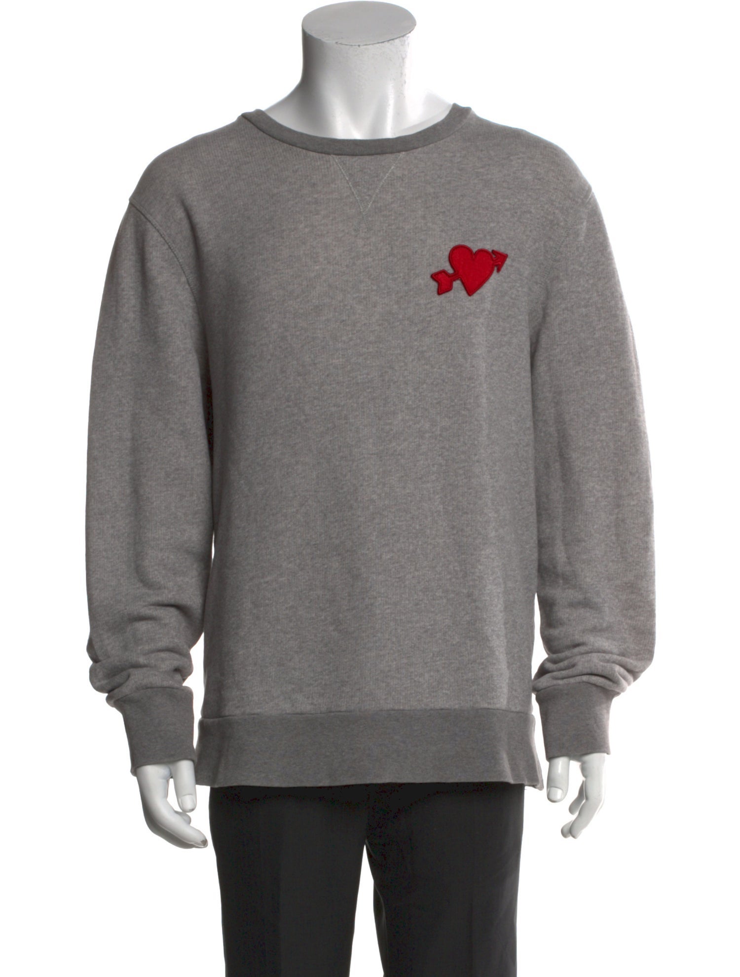 AMI Alexandre Mattiussi Graphic Print Crew Neck Sweatshirt