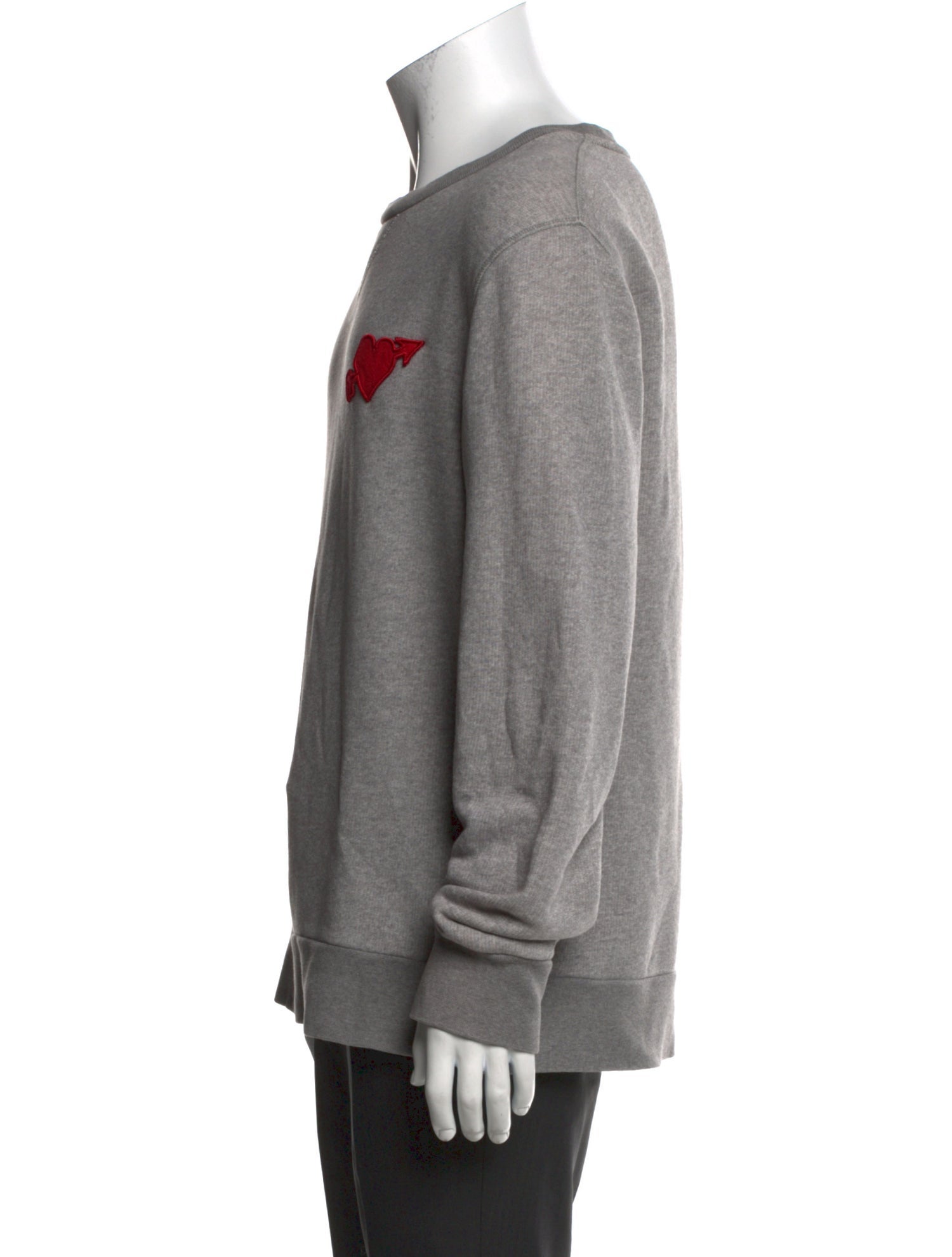 AMI Alexandre Mattiussi Graphic Print Crew Neck Sweatshirt