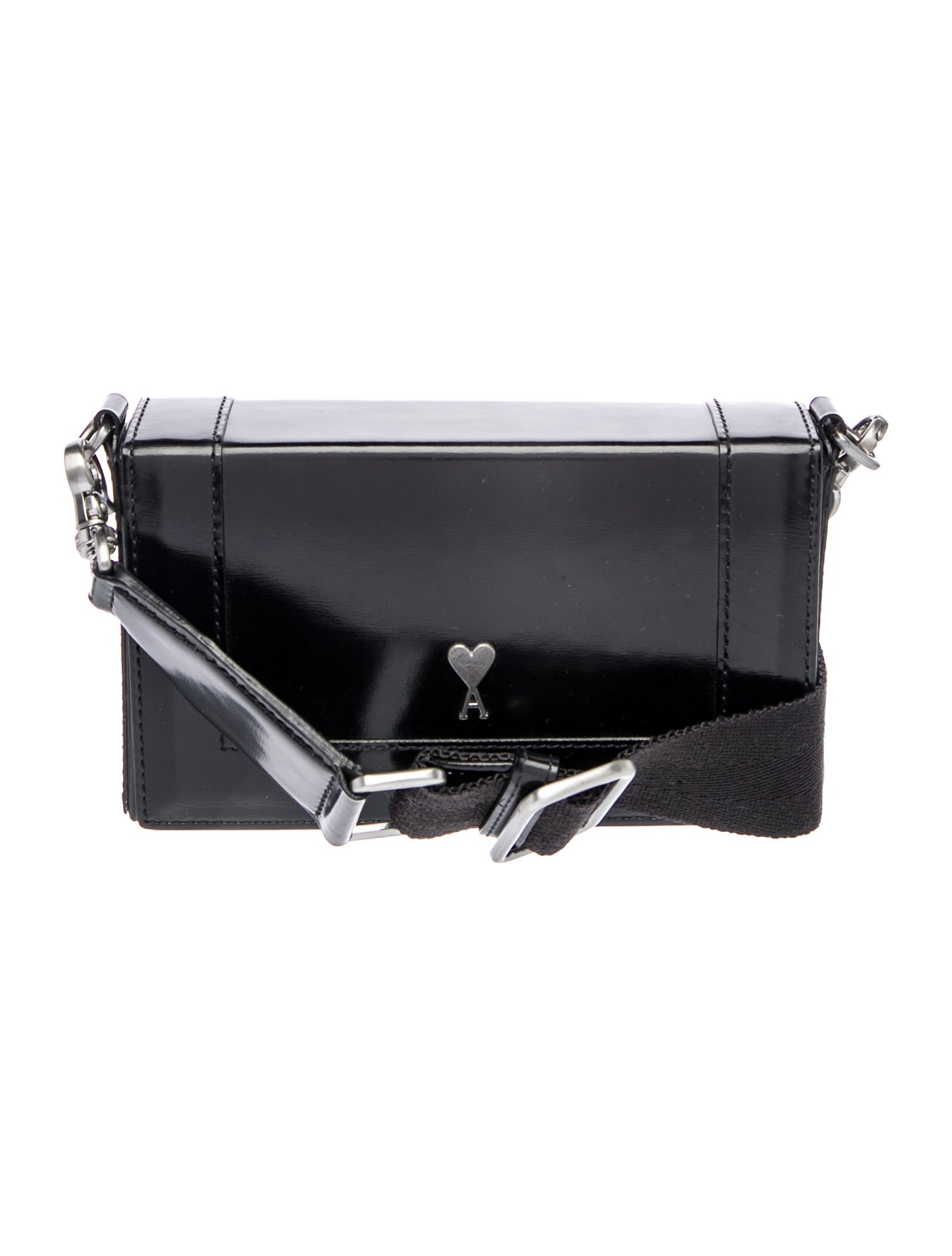 AMI Alexandre Mattiussi Leather Crossbody Bag