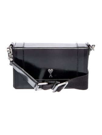 AMI Alexandre Mattiussi Leather Crossbody Bag