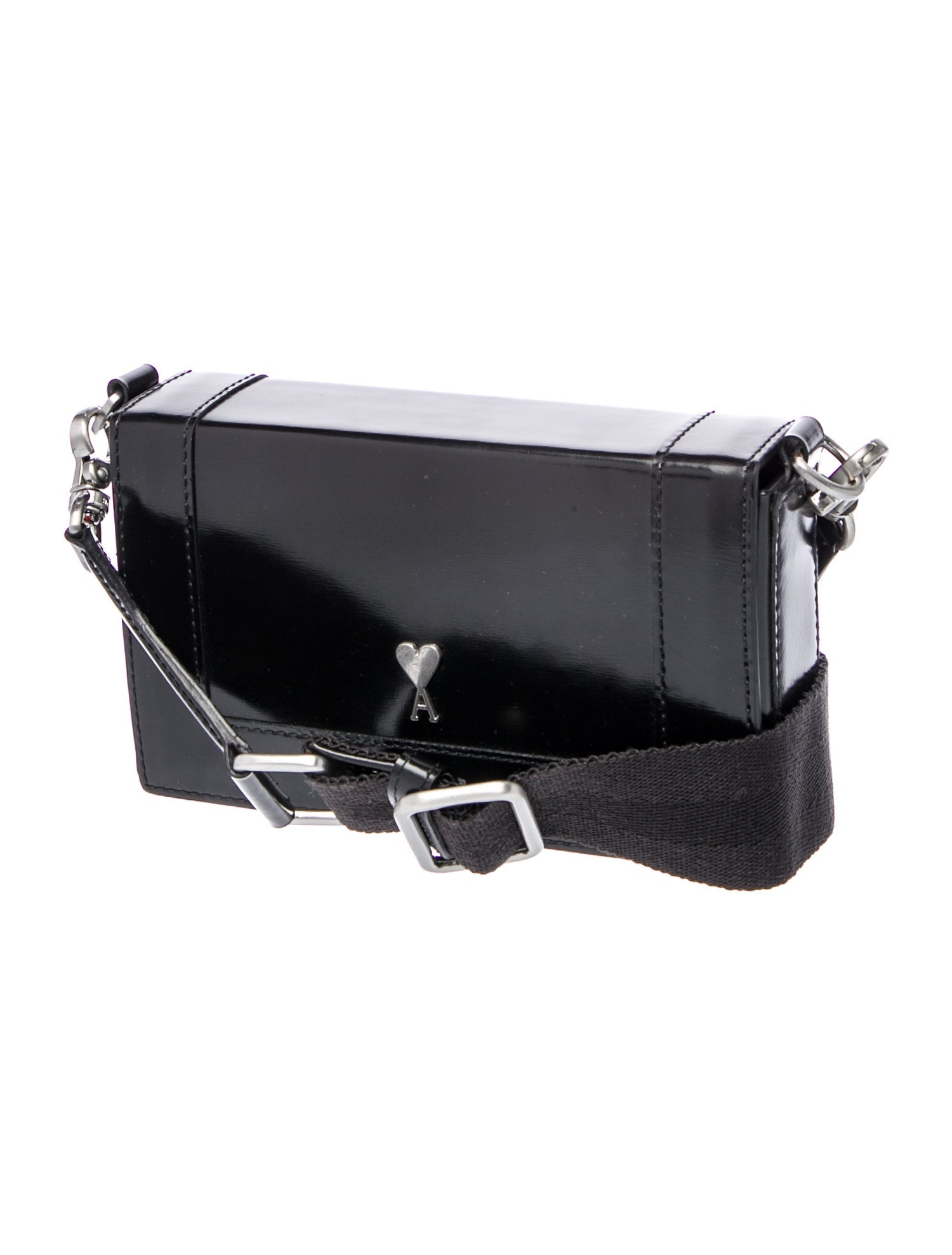 AMI Alexandre Mattiussi Leather Crossbody Bag