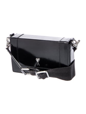 AMI Alexandre Mattiussi Leather Crossbody Bag