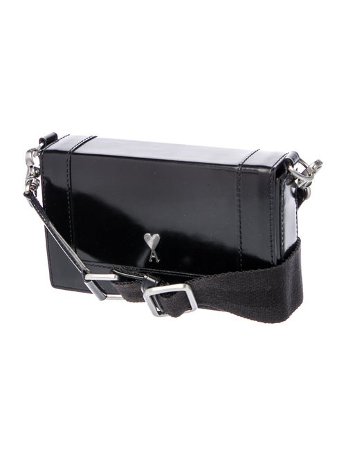 AMI Alexandre Mattiussi Leather Crossbody Bag