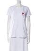 AMI Alexandre Mattiussi Graphic Print Crew Neck T-Shirt