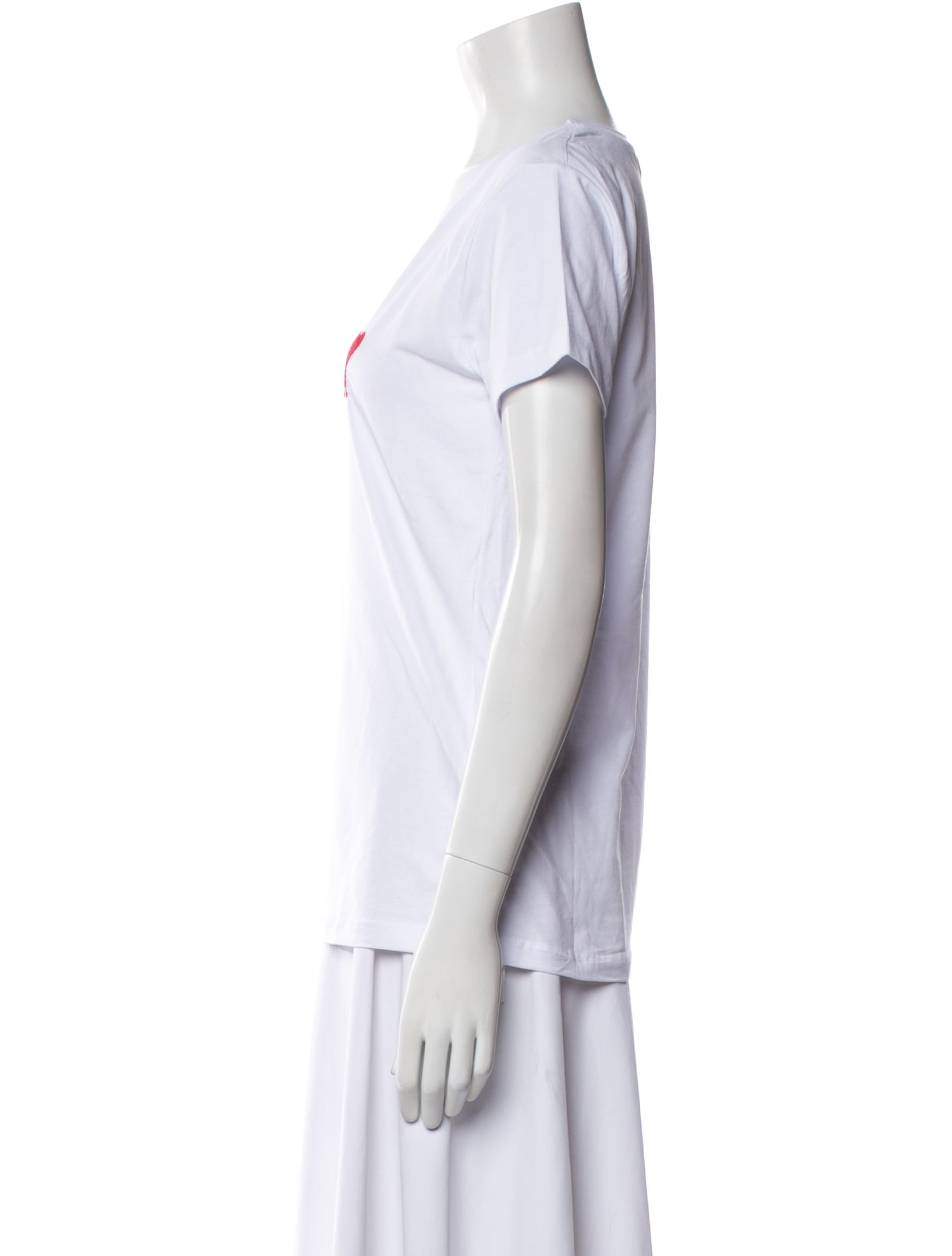 AMI Alexandre Mattiussi Graphic Print Crew Neck T-Shirt