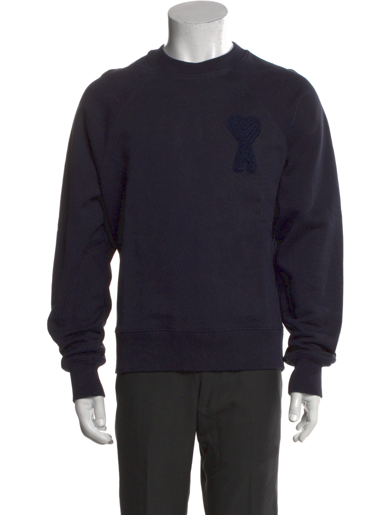 AMI Alexandre Mattiussi Graphic Print Crew Neck Sweatshirt