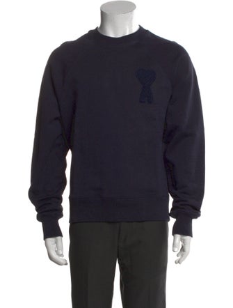 AMI Alexandre Mattiussi Graphic Print Crew Neck Sweatshirt