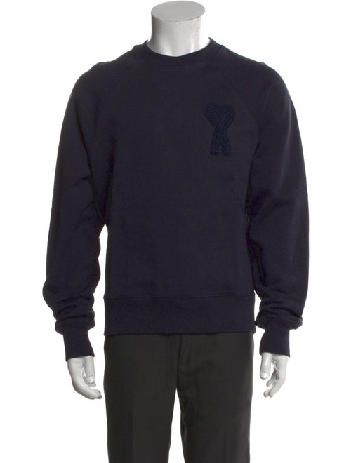 AMI Alexandre Mattiussi Graphic Print Crew Neck Sweatshirt