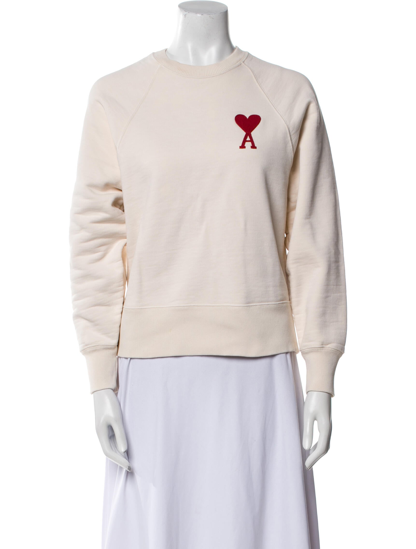 AMI Alexandre Mattiussi Graphic Print Crew Neck Sweatshirt