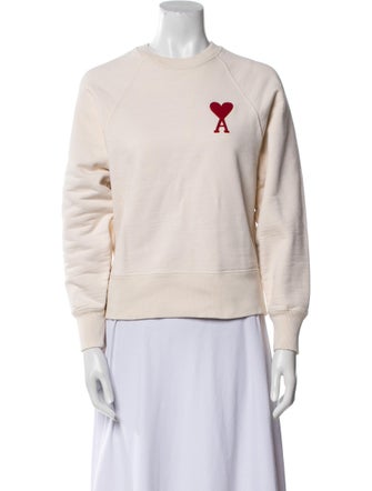 AMI Alexandre Mattiussi Graphic Print Crew Neck Sweatshirt