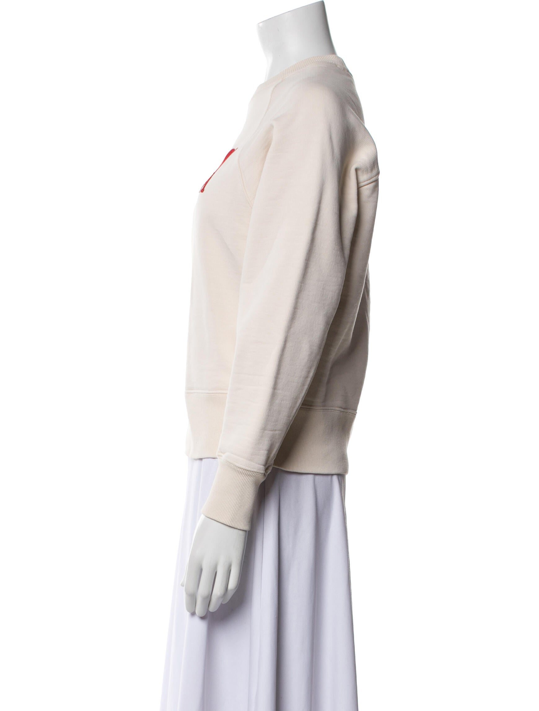 AMI Alexandre Mattiussi Graphic Print Crew Neck Sweatshirt