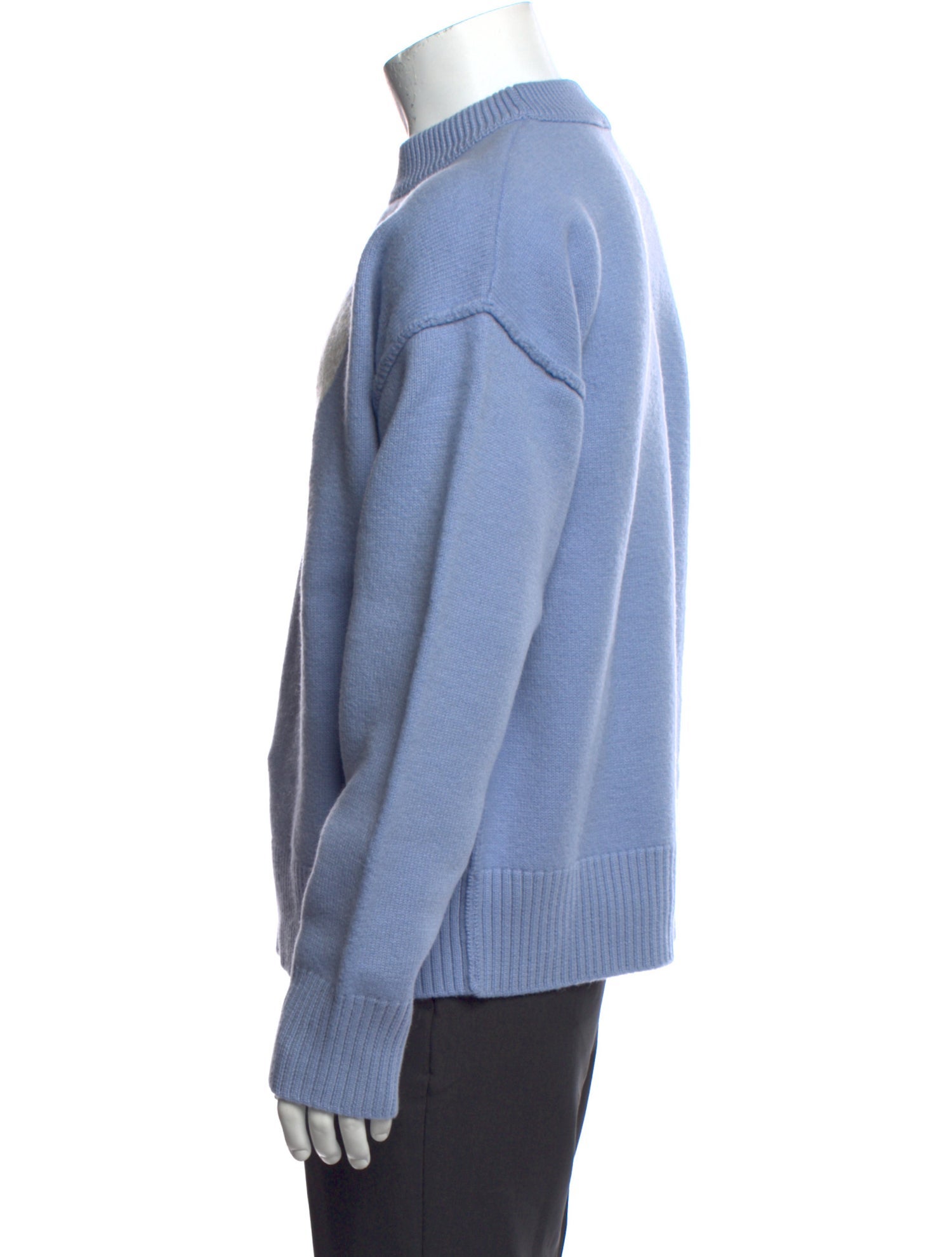 AMI Alexandre Mattiussi Virgin Wool Graphic Print Pullover w/ Tags