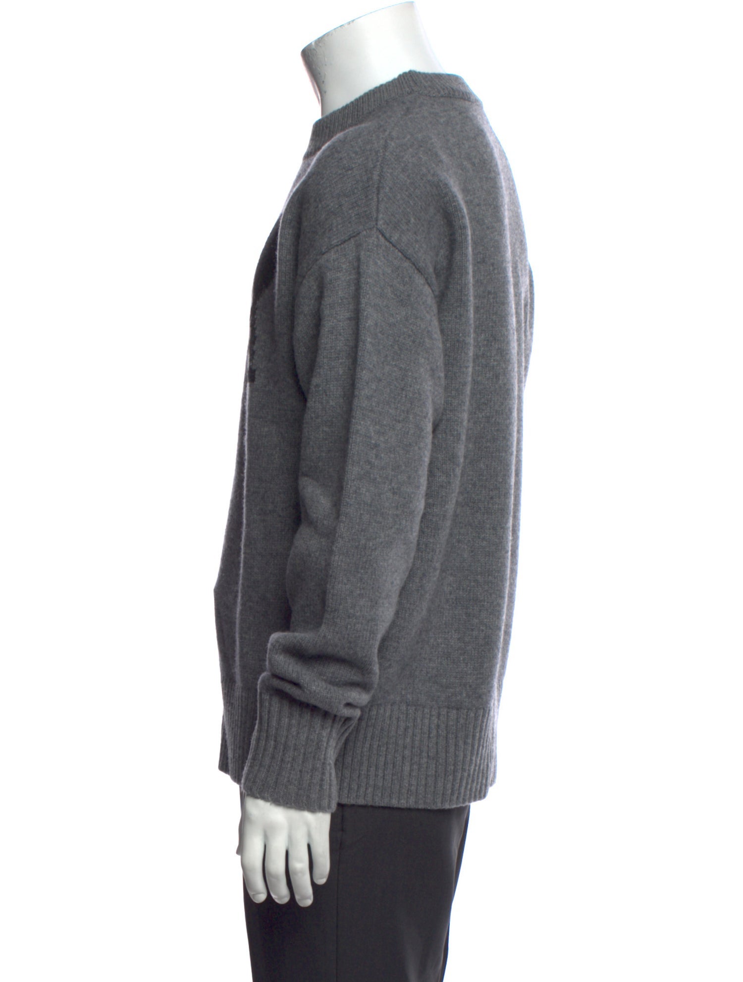 AMI Alexandre Mattiussi Virgin Wool Graphic Print Pullover w/ Tags