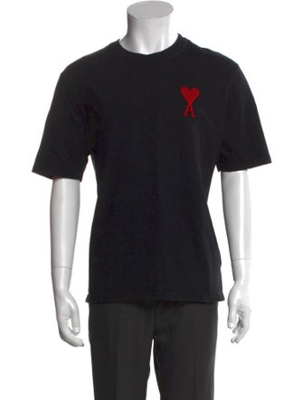 AMI Alexandre Mattiussi Graphic Print Crew Neck T-Shirt