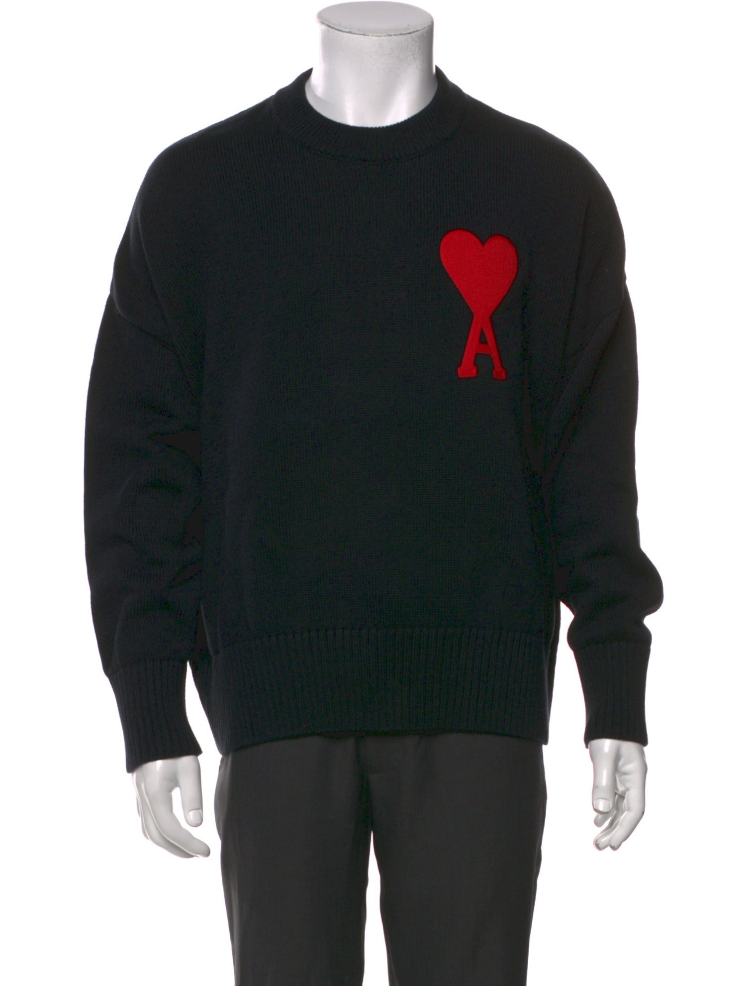 AMI Alexandre Mattiussi Graphic Print Crew Neck Pullover