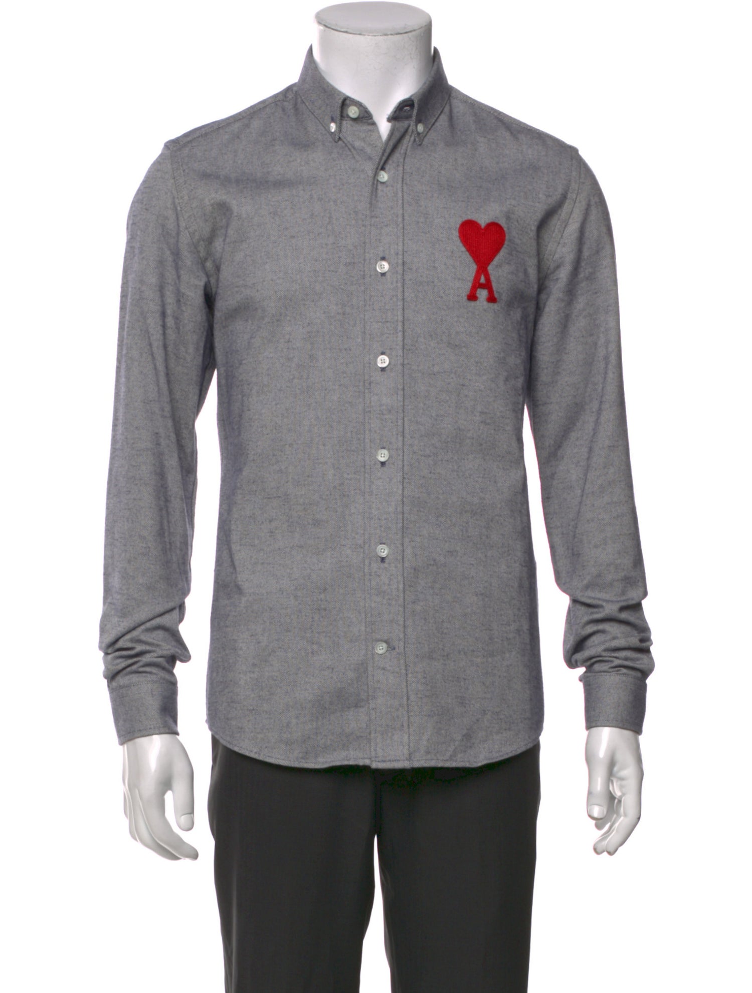 AMI Alexandre Mattiussi Long Sleeve Denim Shirt