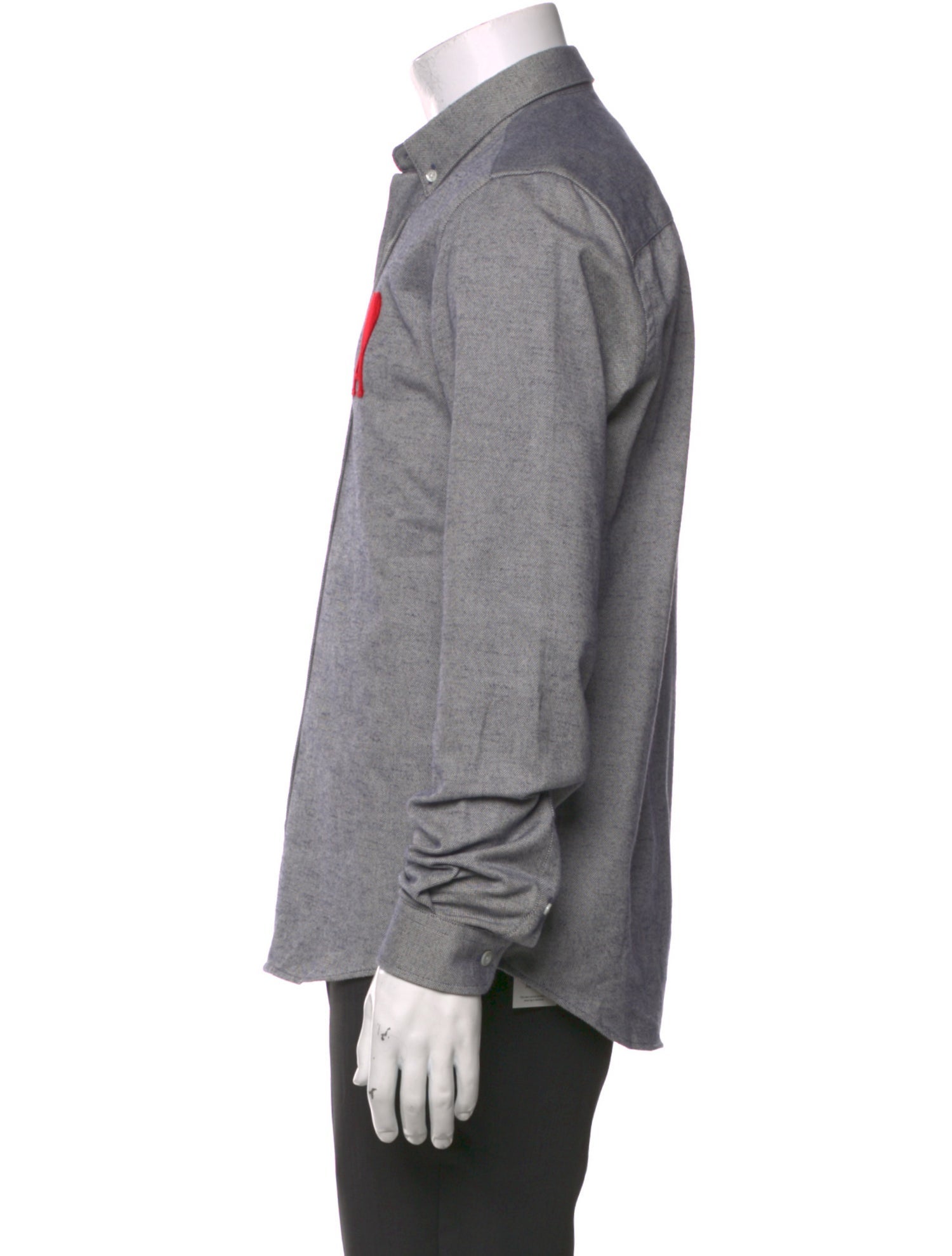 AMI Alexandre Mattiussi Long Sleeve Denim Shirt