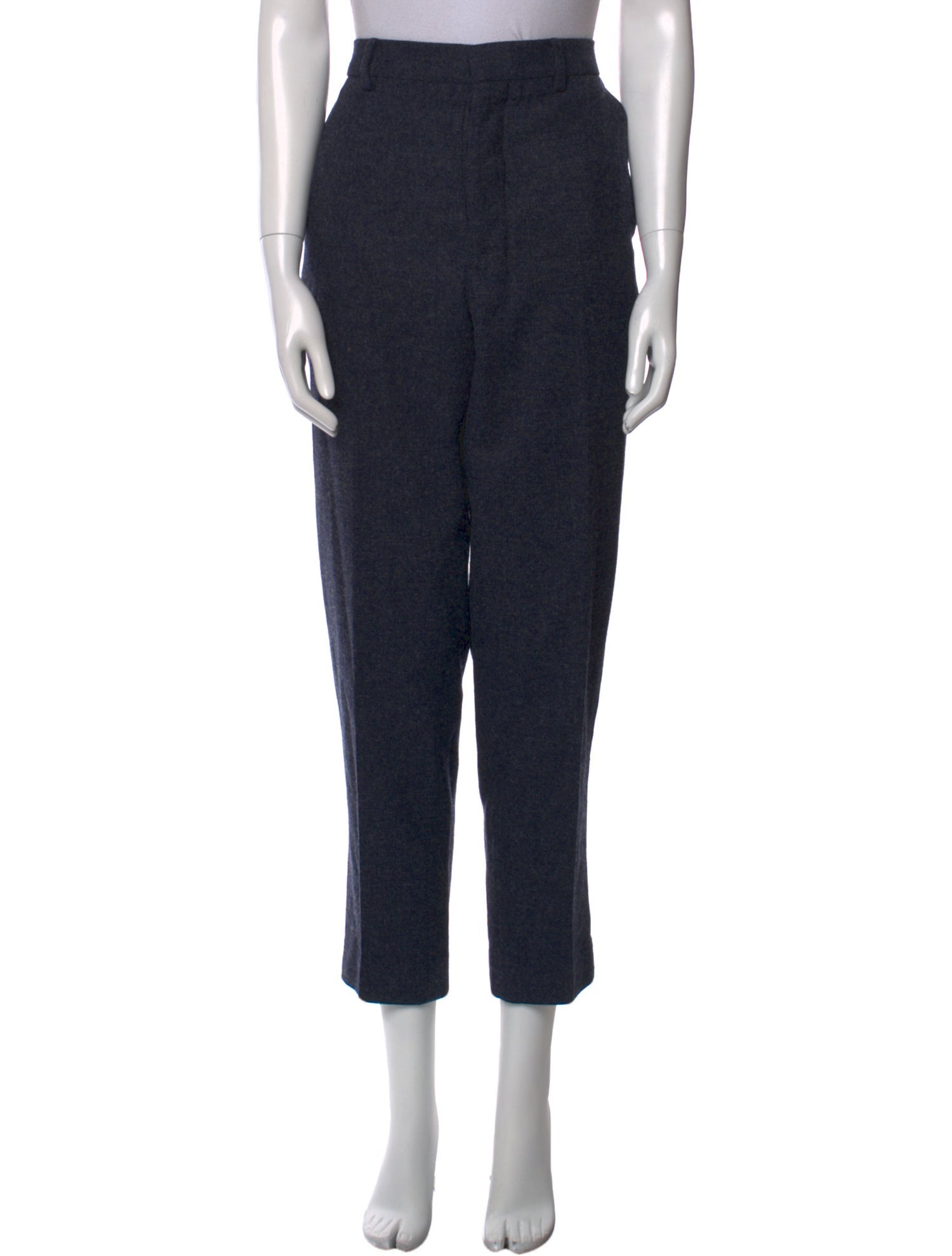 AMI Alexandre Mattiussi Wool Straight Leg Pants