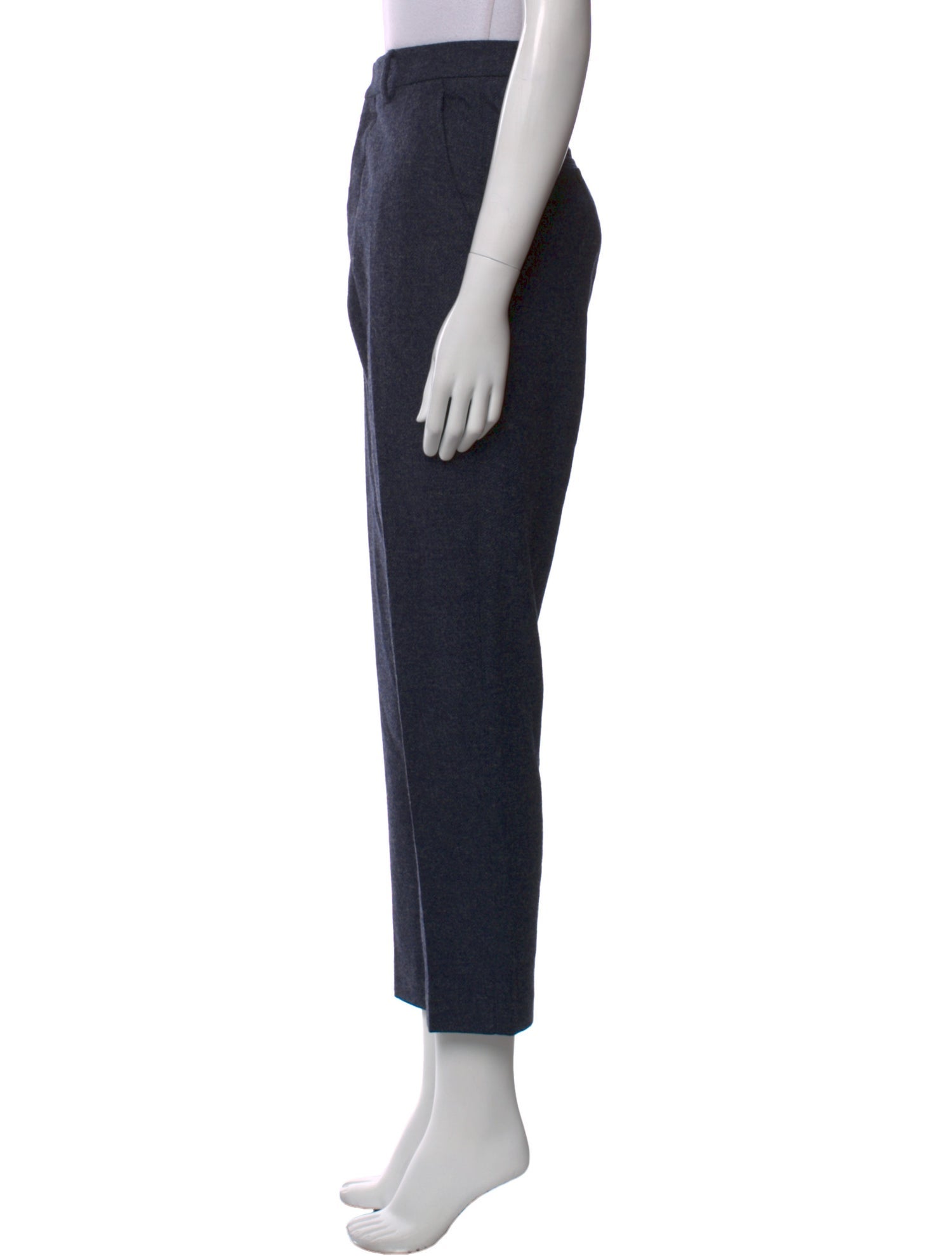 AMI Alexandre Mattiussi Wool Straight Leg Pants