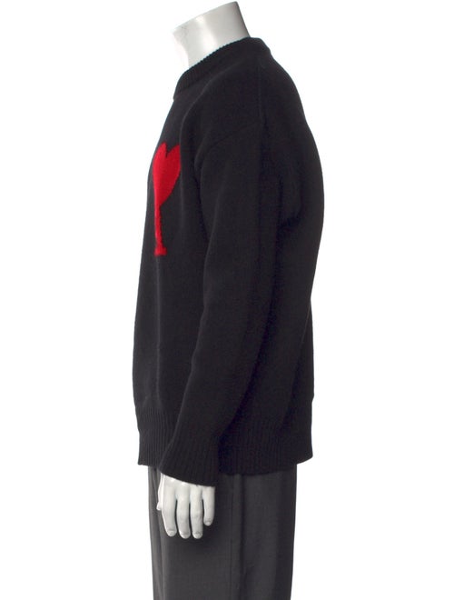 AMI Alexandre Mattiussi Virgin Wool Graphic Print Pullover