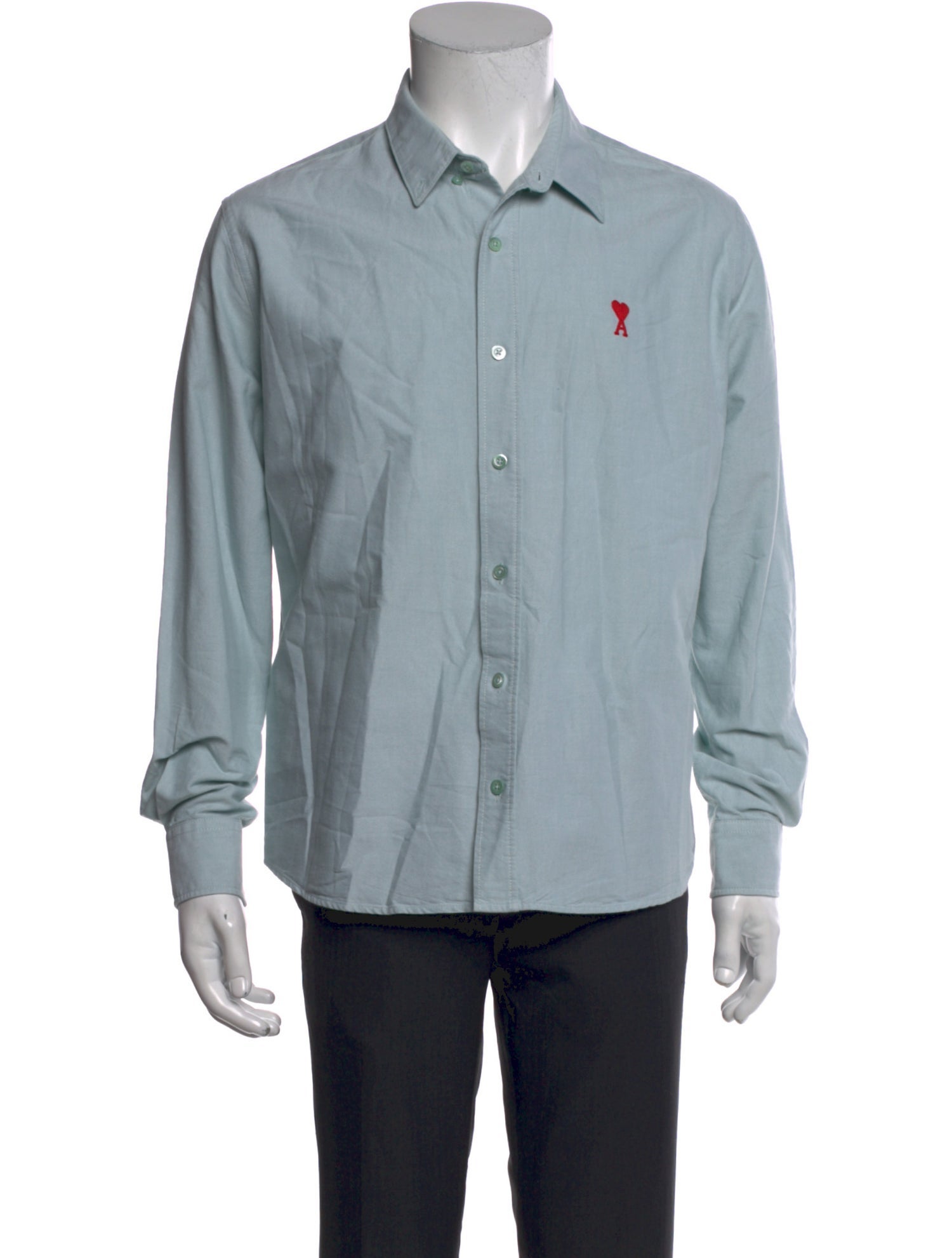 AMI Alexandre Mattiussi Long Sleeve Denim Shirt