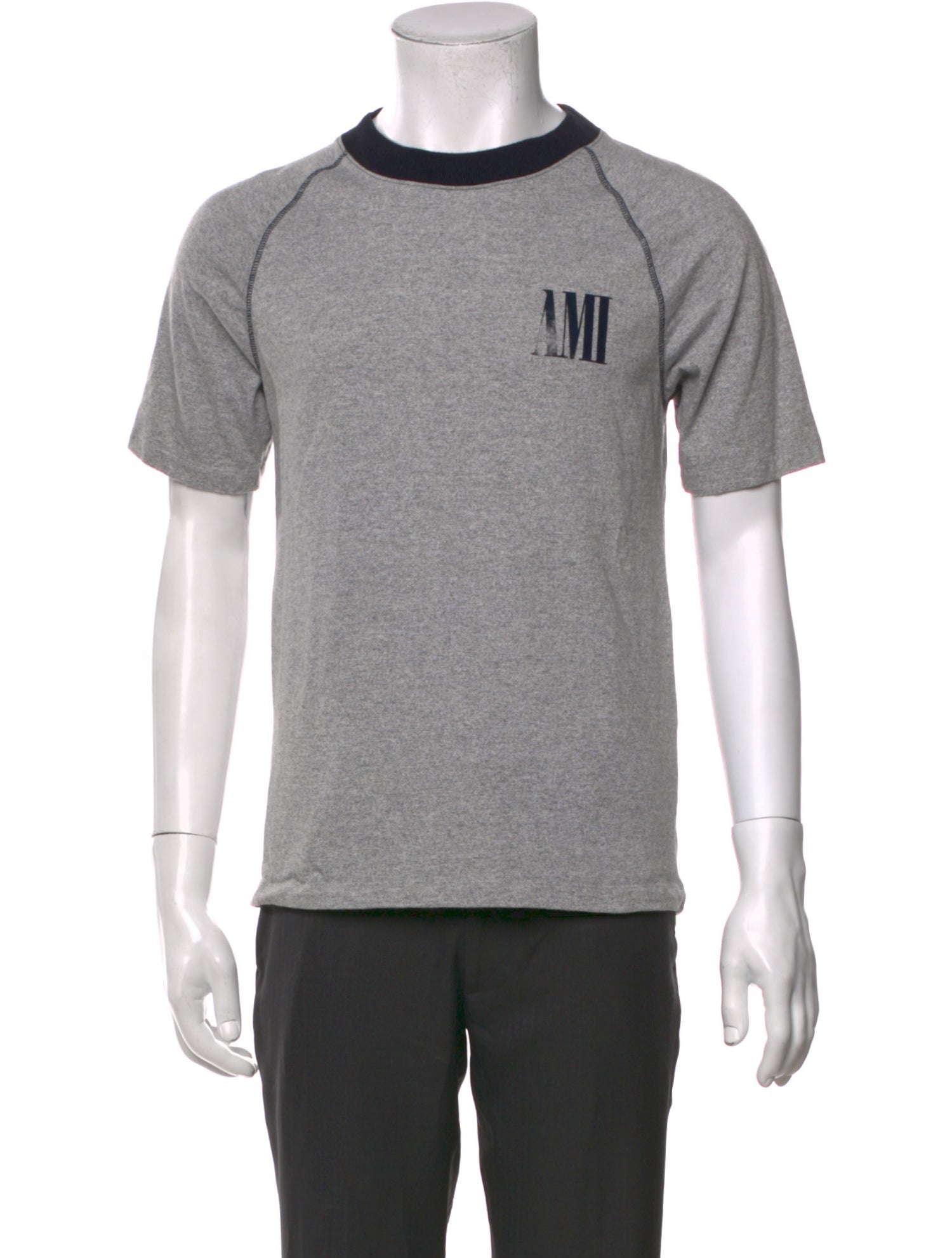 AMI Alexandre Mattiussi Graphic Print Crew Neck T-Shirt