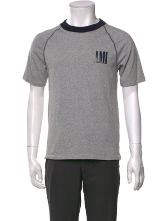 AMI Alexandre Mattiussi Graphic Print Crew Neck T-Shirt