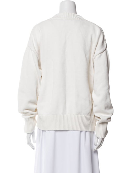 AMI Alexandre Mattiussi Graphic Print V-Neck Sweater