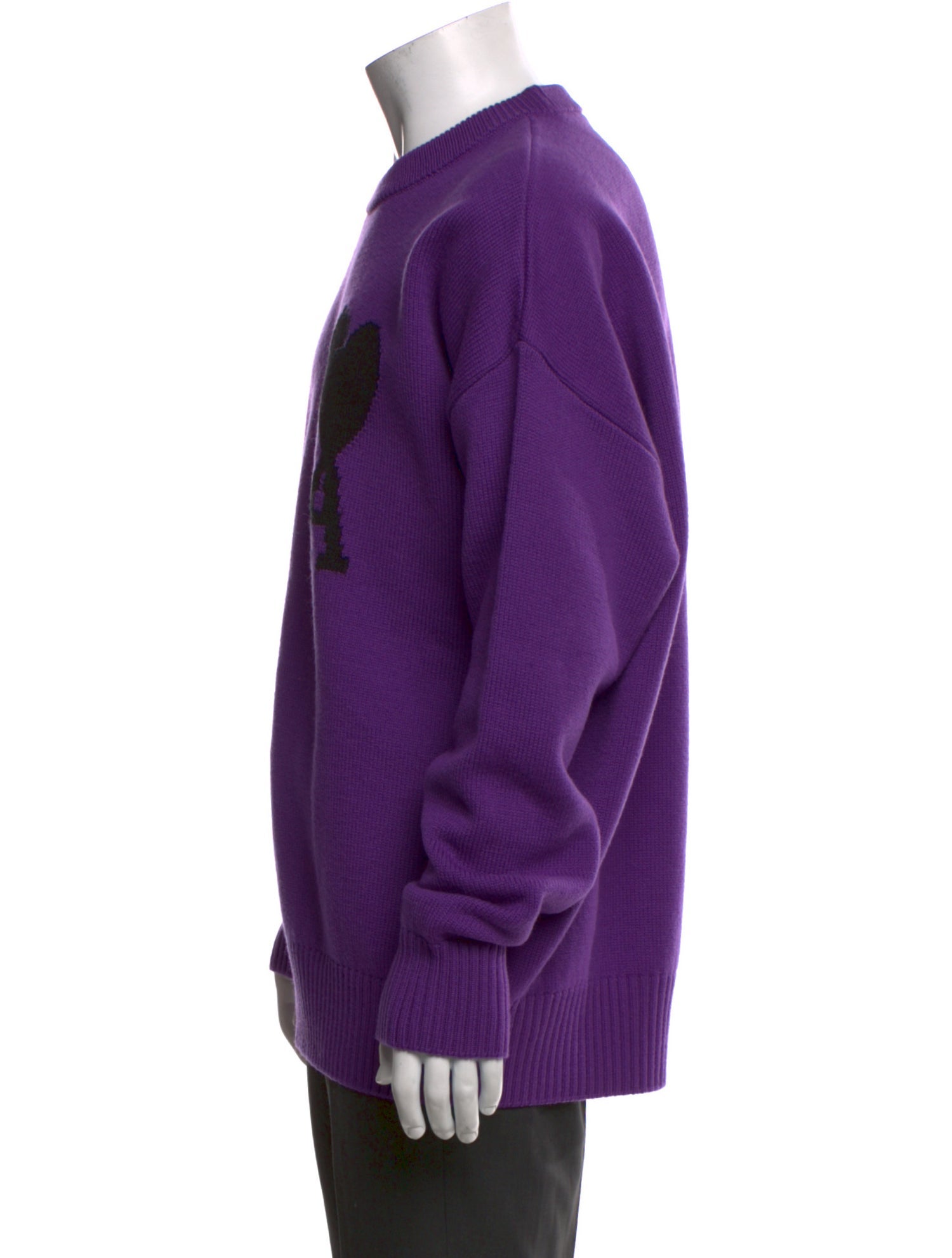 AMI Alexandre Mattiussi Virgin Wool Graphic Print Pullover w/ Tags