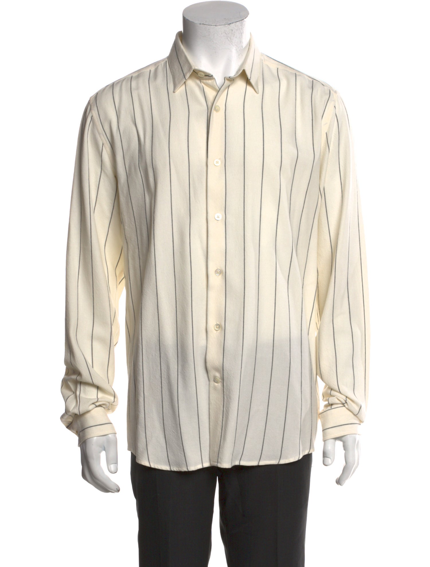 AMI Alexandre Mattiussi Striped Long Sleeve Shirt