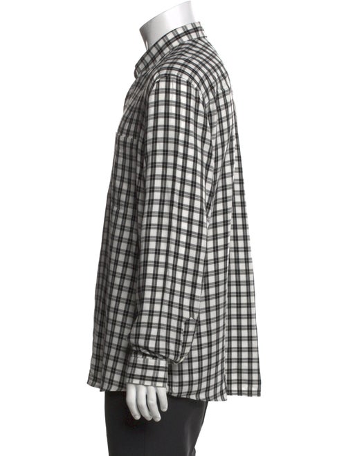 AMI Alexandre Mattiussi Plaid Print Long Sleeve Shirt