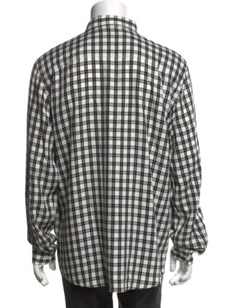 AMI Alexandre Mattiussi Plaid Print Long Sleeve Shirt