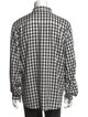 AMI Alexandre Mattiussi Plaid Print Long Sleeve Shirt