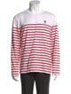 AMI Alexandre Mattiussi Striped Crew Neck T-Shirt