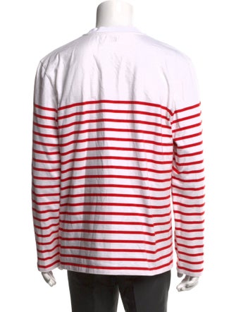 AMI Alexandre Mattiussi Striped Crew Neck T-Shirt