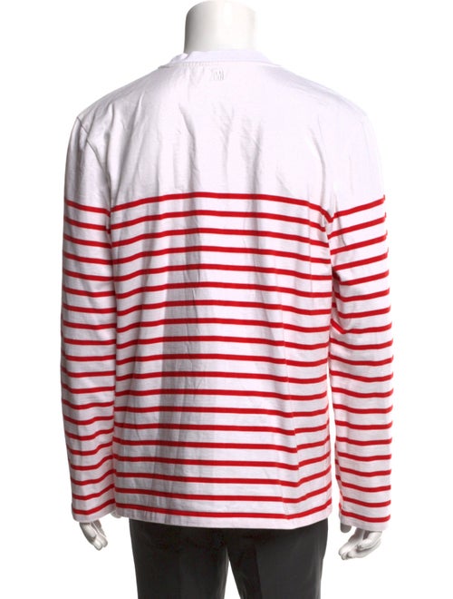 AMI Alexandre Mattiussi Striped Crew Neck T-Shirt
