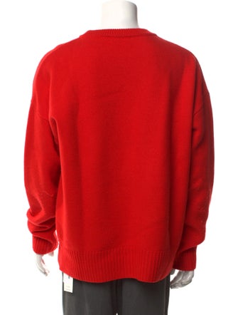 AMI Alexandre Mattiussi Virgin Wool Graphic Print Pullover