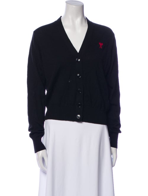 AMI Alexandre Mattiussi Merino Wool V-Neck Sweater