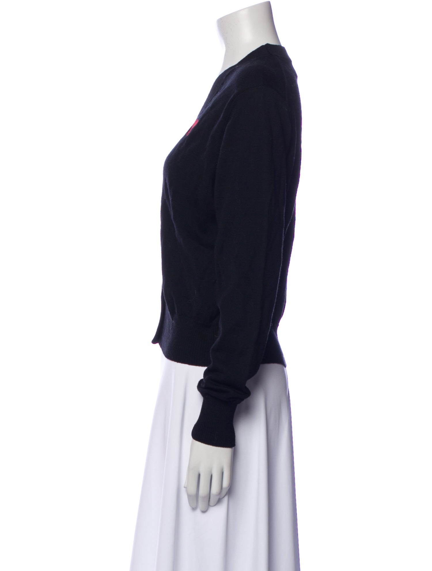 AMI Alexandre Mattiussi Merino Wool V-Neck Sweater