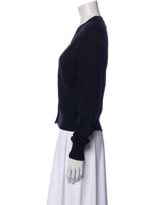 AMI Alexandre Mattiussi Merino Wool V-Neck Sweater