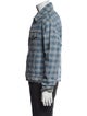 AMI Alexandre Mattiussi Plaid Print Trucker Jacket
