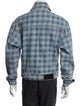AMI Alexandre Mattiussi Plaid Print Trucker Jacket