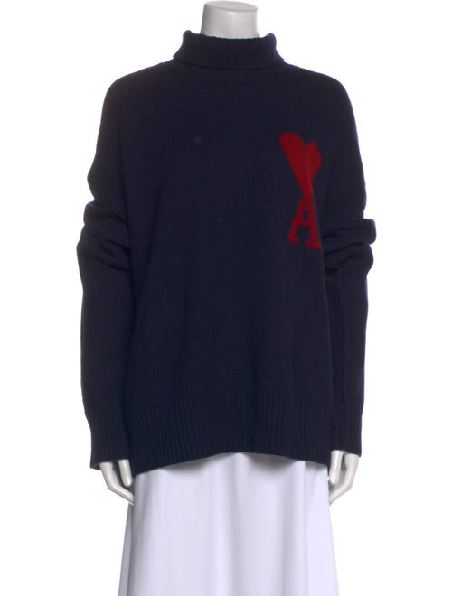 AMI Alexandre Mattiussi Virgin Wool Graphic Print Sweater