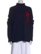AMI Alexandre Mattiussi Virgin Wool Graphic Print Sweater